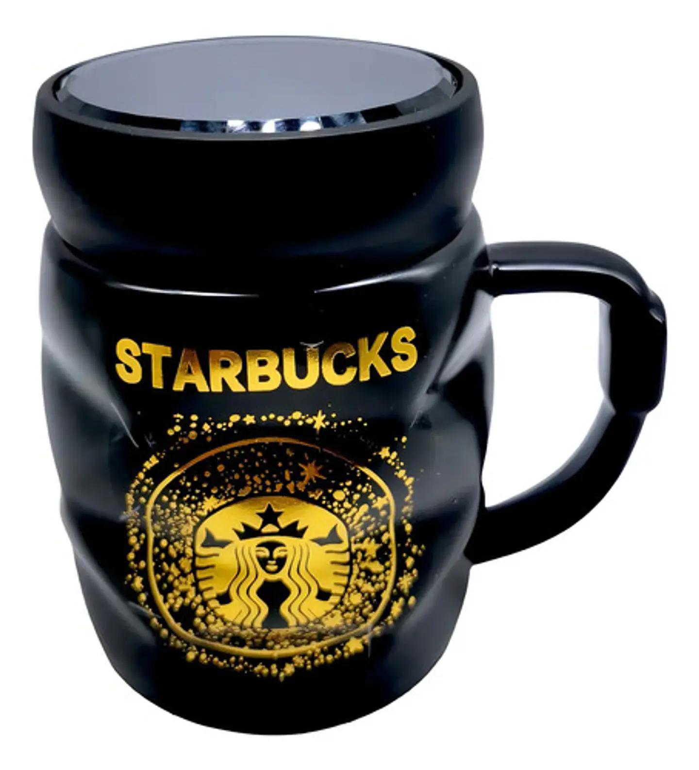 Taza Pocillo Mugs Espejo Ceramica Enjoy Sweet Cafe Coffe Color Negro F 1