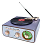 Parlante Bluetooth Portátil Diseño Tocadiscos Vintage Oro Ro - Miniatura 1