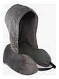 Hemompito Almohada De Cuello Con Capucha Opaca, Almohada Negro Liso - Miniatura 1