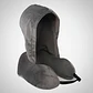 Hemompito Almohada De Cuello Con Capucha Opaca, Almohada Negro Liso - Miniatura 4