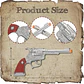 Pistolas Arma Vaqueros Funda Halloween Sheriff Blister Niños - Miniatura 2