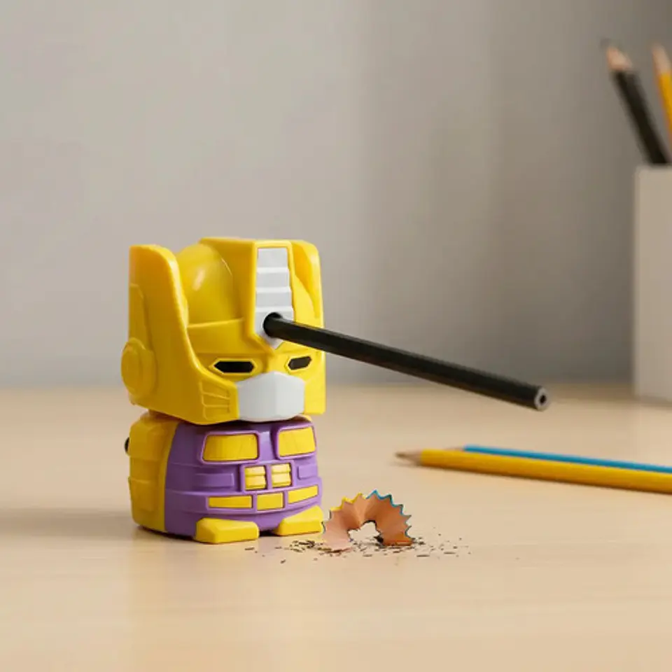 Sacapuntas Robot Transformers De Escritorio Con Manivela 2