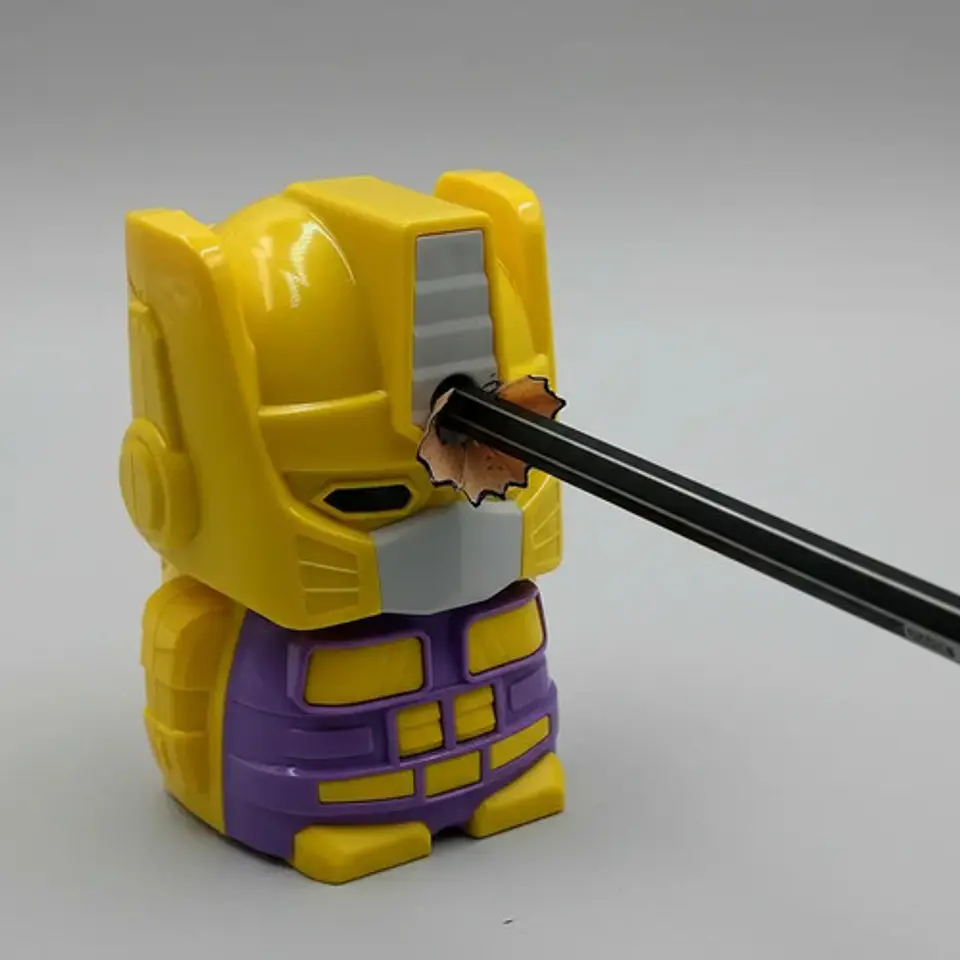 Sacapuntas Robot Transformers De Escritorio Con Manivela 4