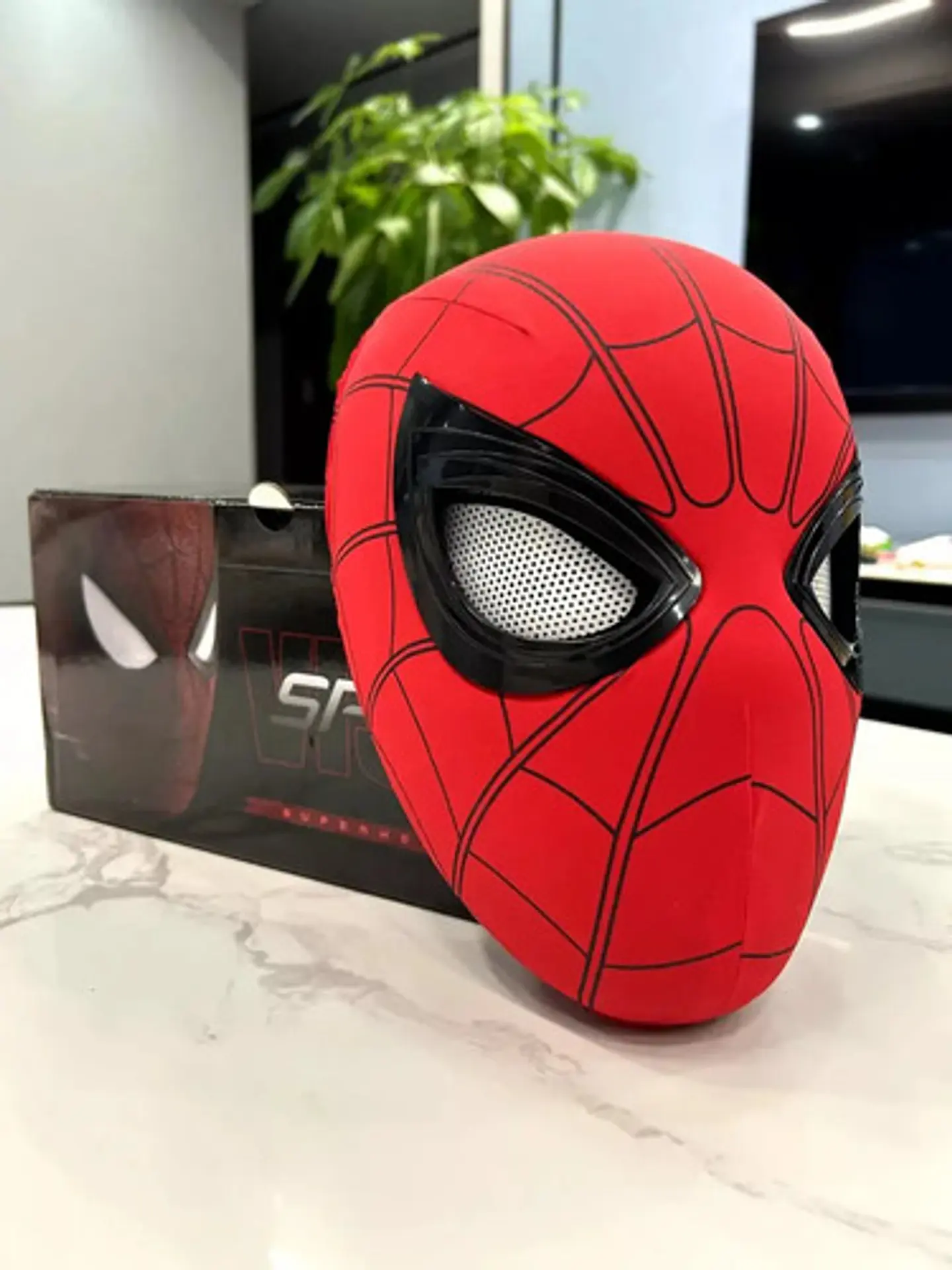 Mascara Spiderman Hombre Araña Ojos Móviles Rojo Spiderman 2