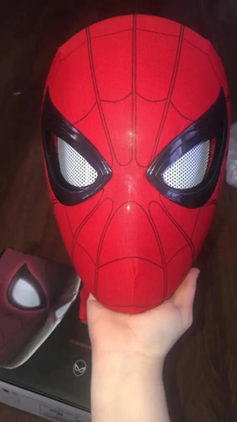 Mascara Spiderman Hombre Araña Ojos Móviles Rojo Spiderman 5