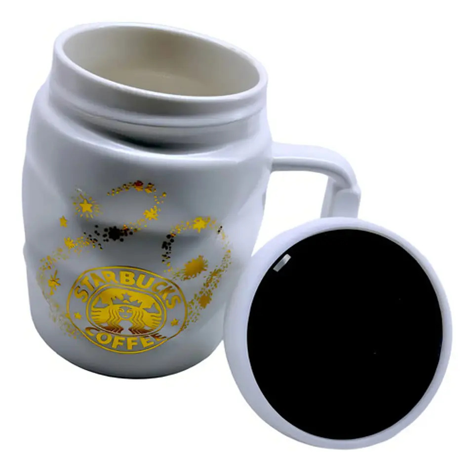 Taza Pocillo Mugs Espejo Ceramica Enjoy Sweet Cafe Coffe Color Blanco B 1