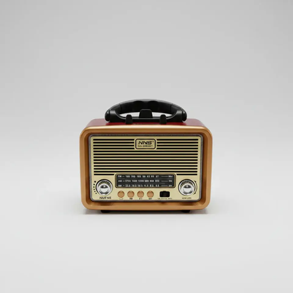 Radio Moderno Nns Ns-6682bt Vintage Madera Con Bluetooth 1