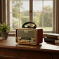 Radio Moderno Nns Ns-6682bt Vintage Madera Con Bluetooth - Miniatura 2