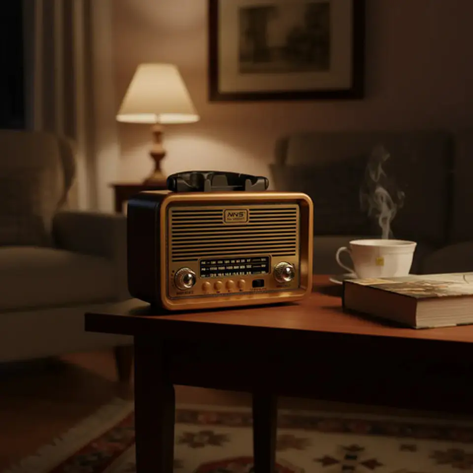 Radio Moderno Nns Ns-6682bt Vintage Madera Con Bluetooth 3