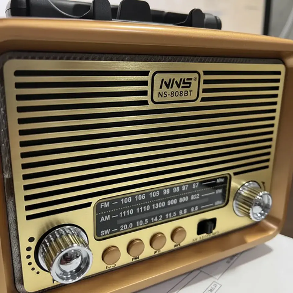 Radio Moderno Nns Ns-6682bt Vintage Madera Con Bluetooth 4