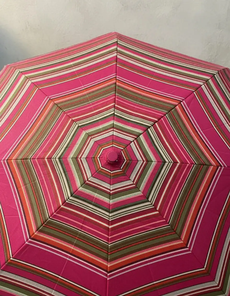 Paraguas Vizano Automático Con Filtro Uv, Plegable Fucsia Rayado De 100 Cm 4