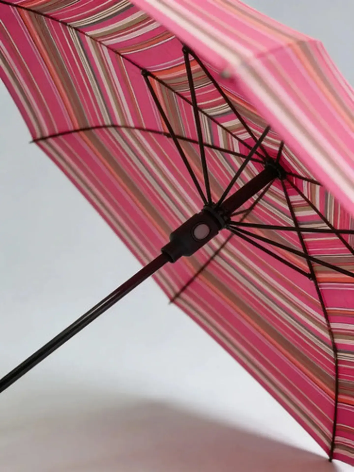 Paraguas Vizano Automático Con Filtro Uv, Plegable Fucsia Rayado De 100 Cm 5