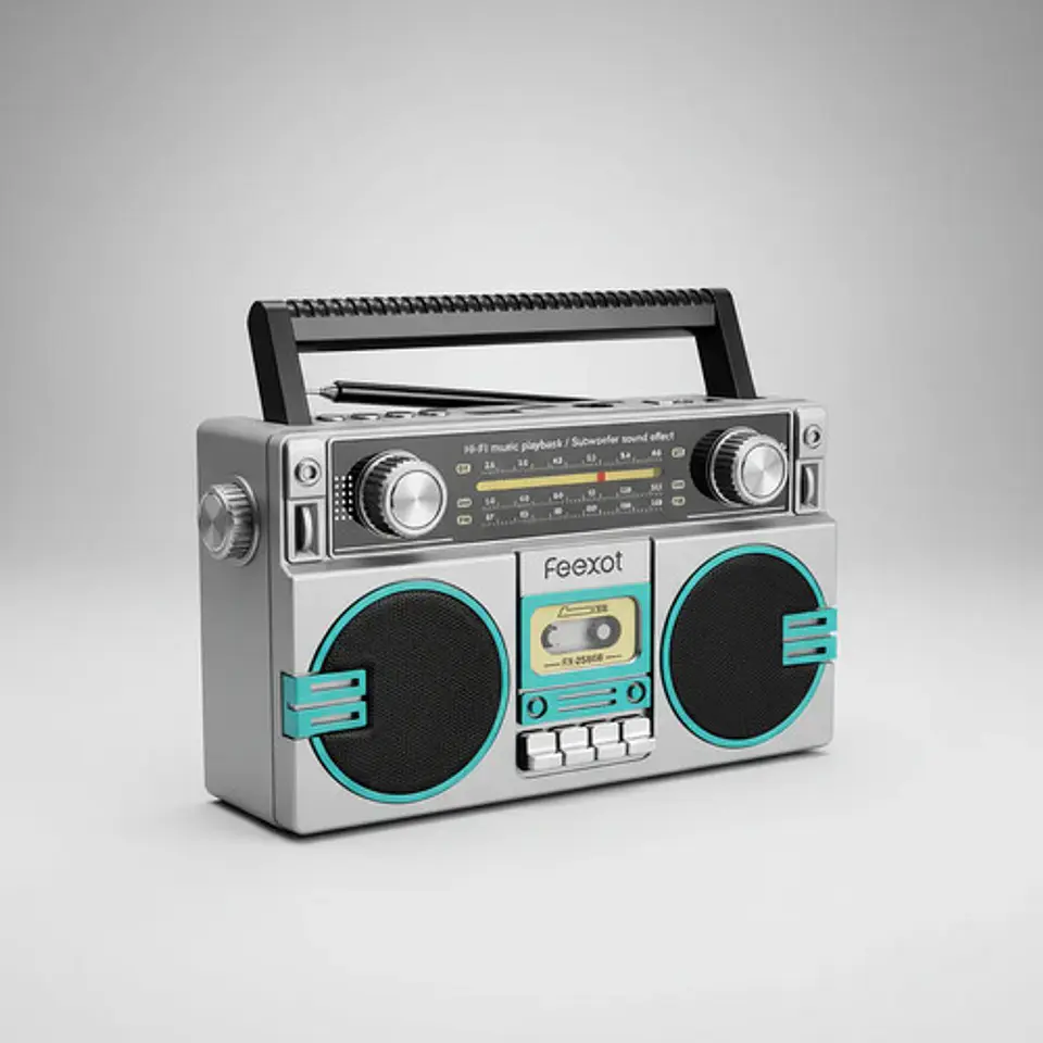 Radio Retro Bluetooth Bateria Recargable Feexot Fx-2509b 1