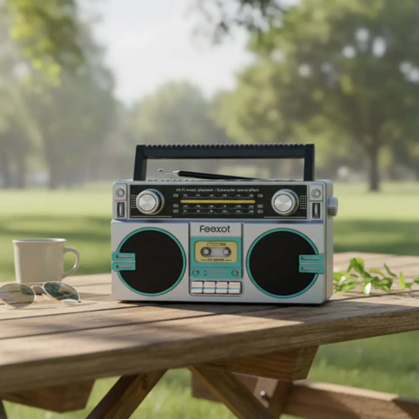 Radio Retro Bluetooth Bateria Recargable Feexot Fx-2509b 3