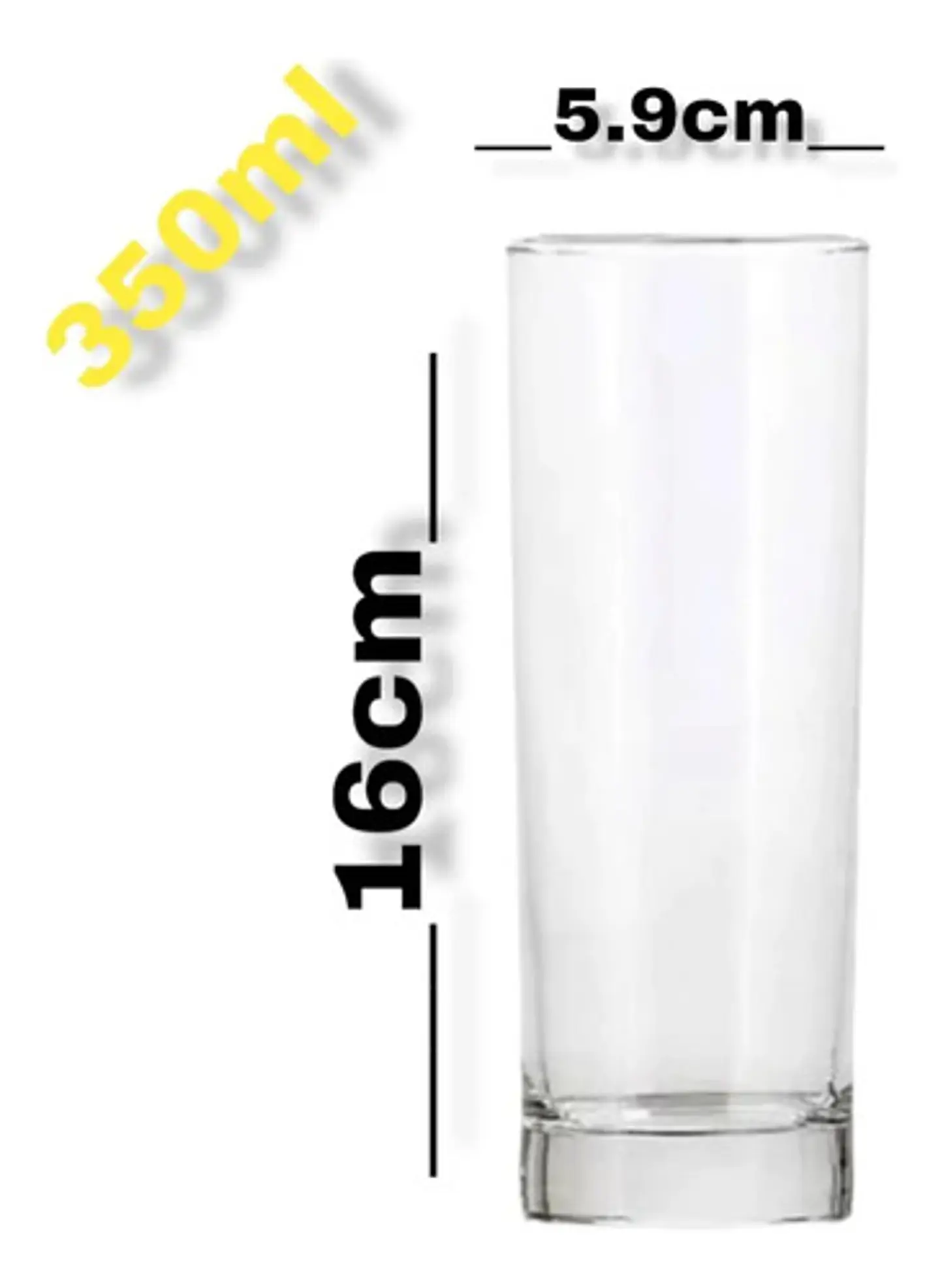 Vaso Transparente Acrílicos Irrompibles Bar Coctel 350ml 3
