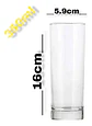 Vaso Transparente Acrílicos Irrompibles Bar Coctel 350ml - Miniatura 3