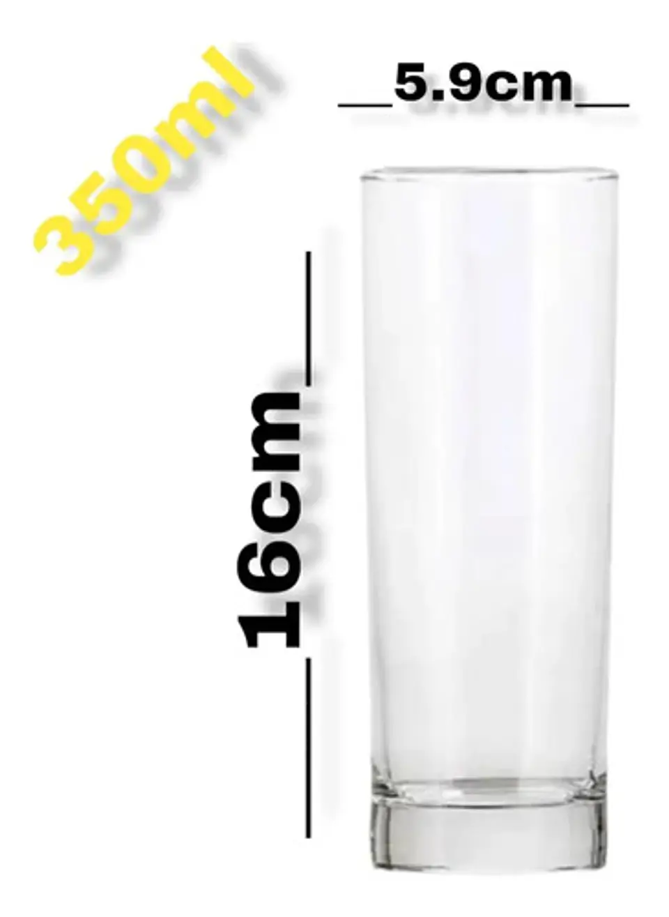 Vaso Transparente Acrílicos Irrompibles Bar Coctel 350ml 3