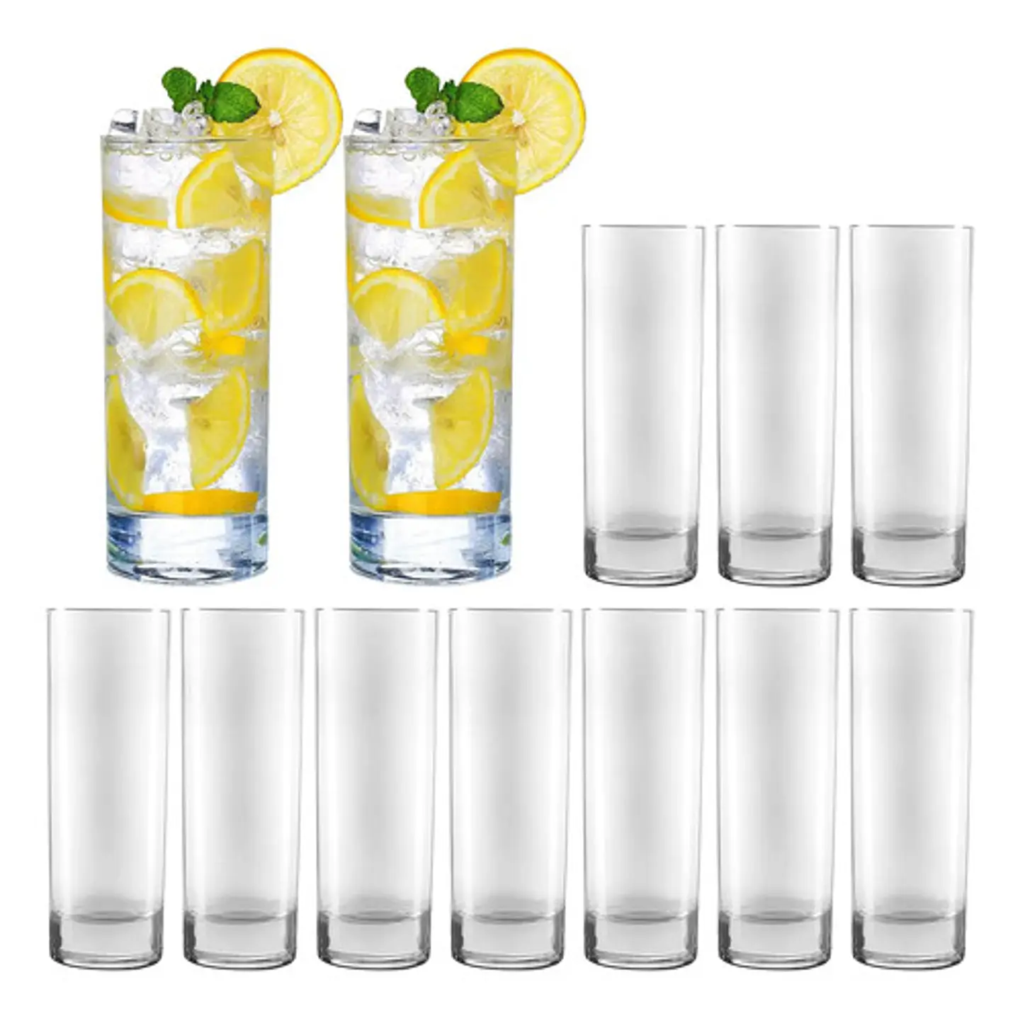 Vaso Transparente Acrílicos Irrompibles Bar Coctel 350ml 4