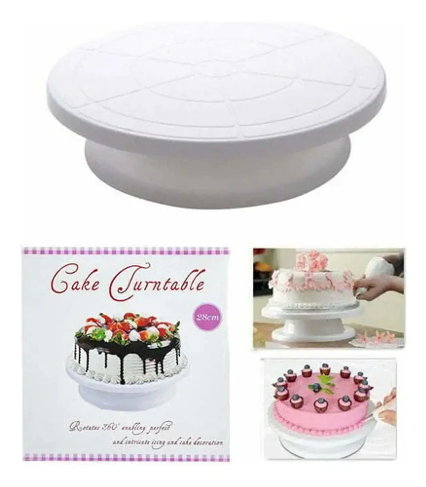 Bailarina Base Giratoria Para Decoración De Torta Repostería 2