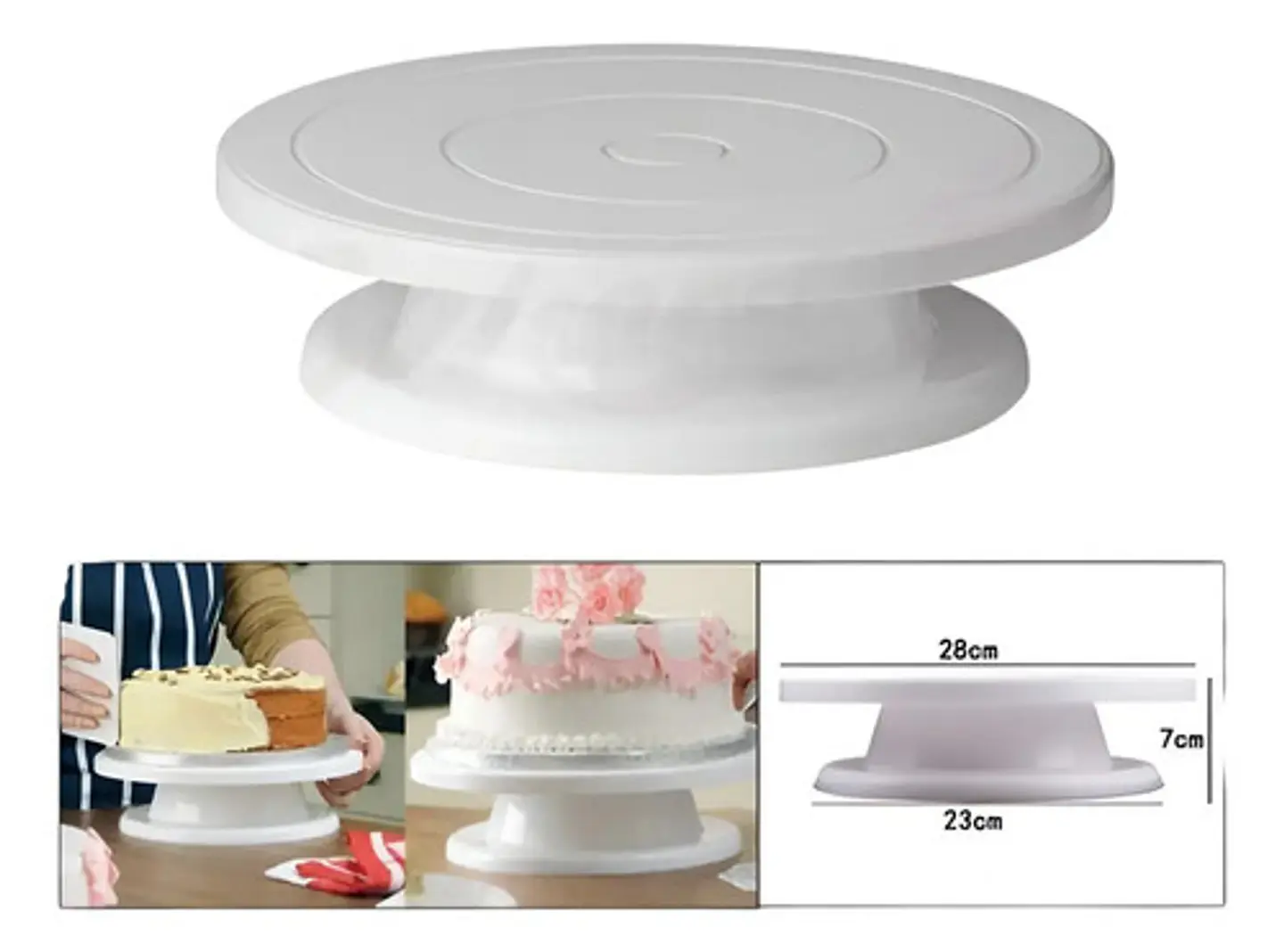 Bailarina Base Giratoria Para Decoración De Torta Repostería 4