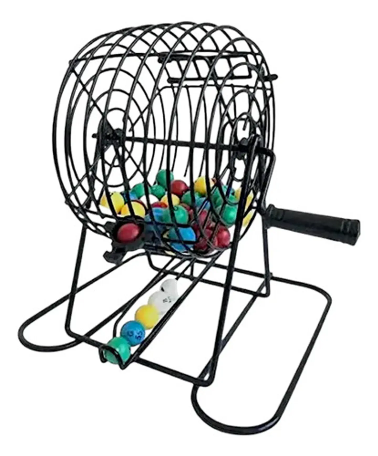 Juego Bingo Balotera Metálica Grande 30cm 50 Cartones Profes 3