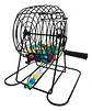 Juego Bingo Balotera Metálica Grande 30cm 50 Cartones Profes - Miniatura 3