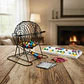 Juego Bingo Balotera Metálica Grande 30cm 50 Cartones Profes - Miniatura 4