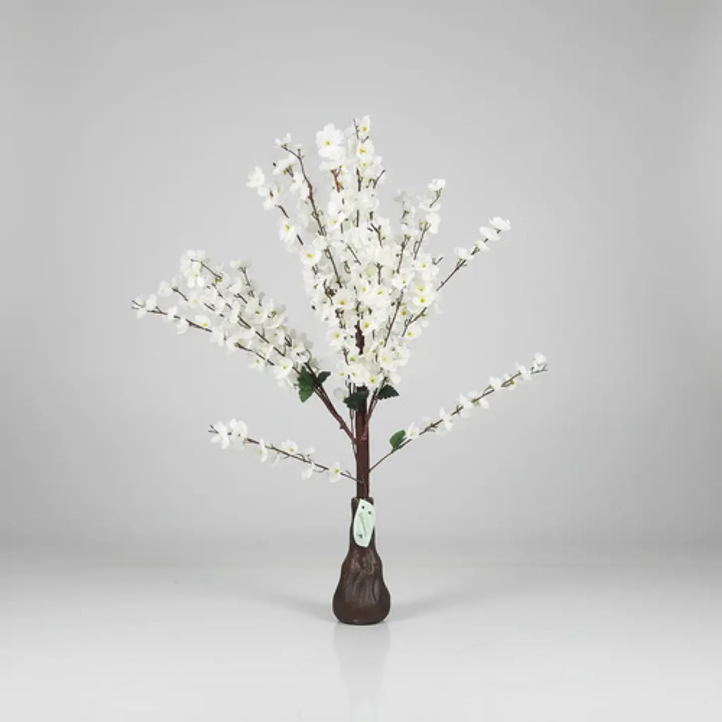 Árbol Artificial Cerezos Decorativo Con Flores Blancas Tallo 1