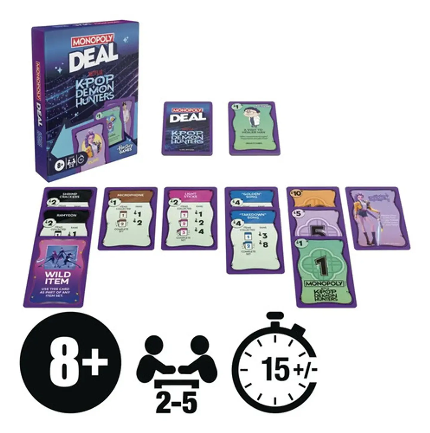 Juego De Cartas Hasbro Game Monopoly Deal Kpop Demon Hunters 1