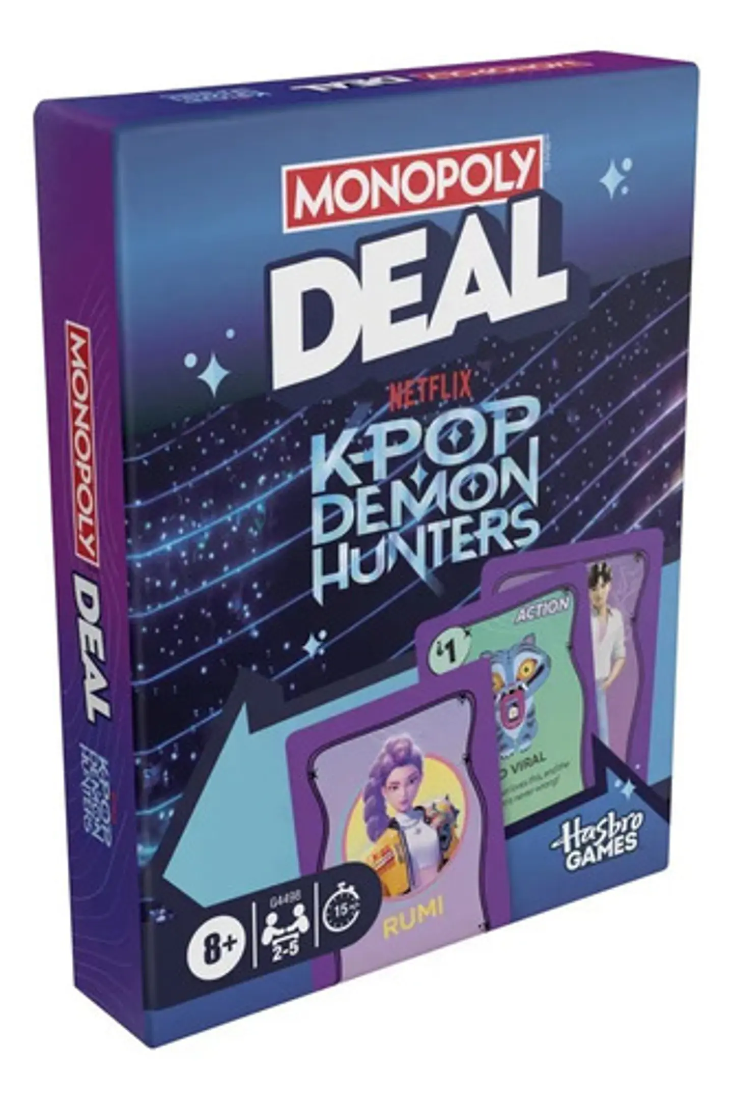 Juego De Cartas Hasbro Game Monopoly Deal Kpop Demon Hunters 3