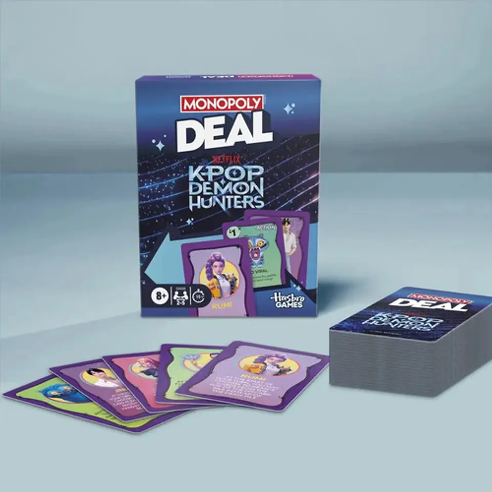 Juego De Cartas Hasbro Game Monopoly Deal Kpop Demon Hunters 4