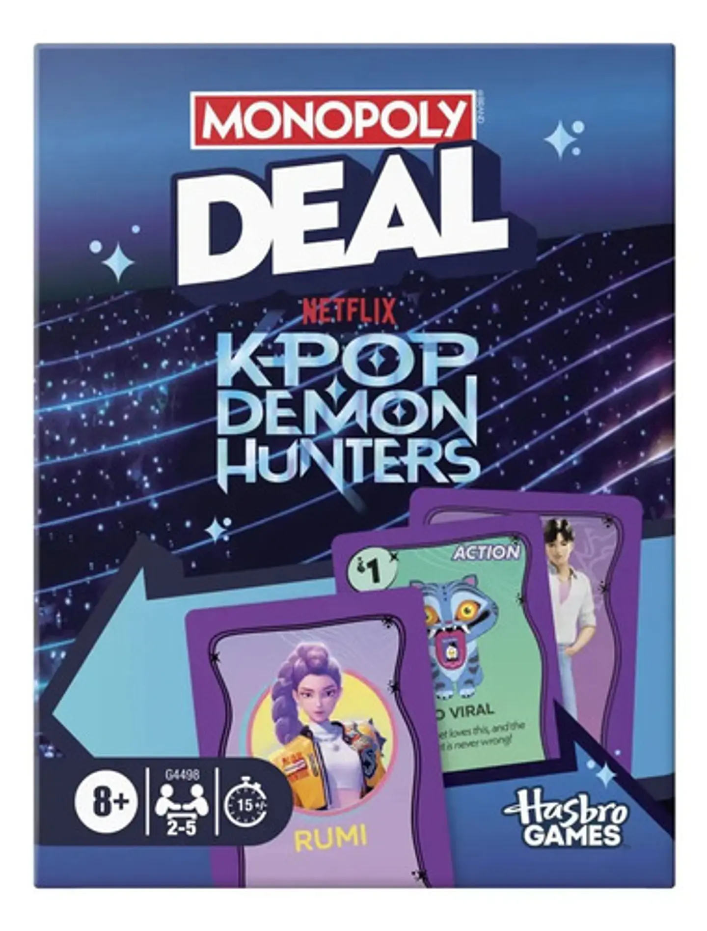 Juego De Cartas Hasbro Game Monopoly Deal Kpop Demon Hunters 7