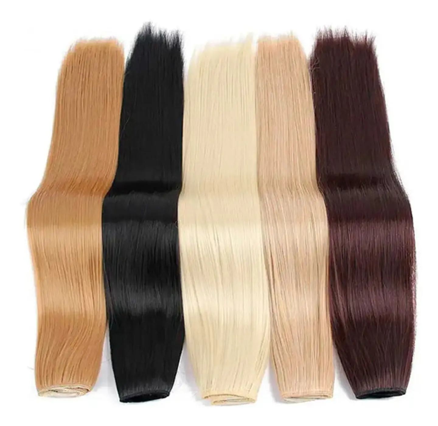 Extensión Cortinas De Pelo Simil Natural Lacio 65cm 2