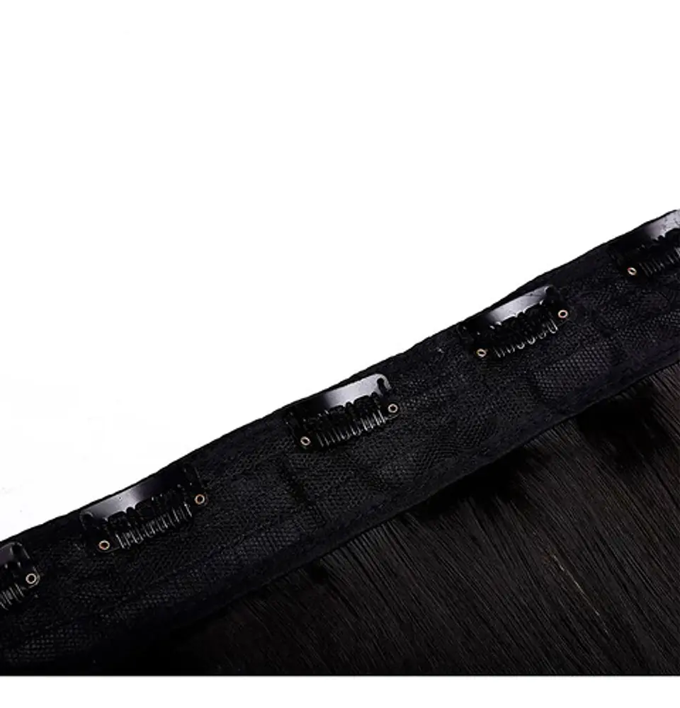 Extensión Cortinas De Pelo Simil Natural Lacio 65cm 3