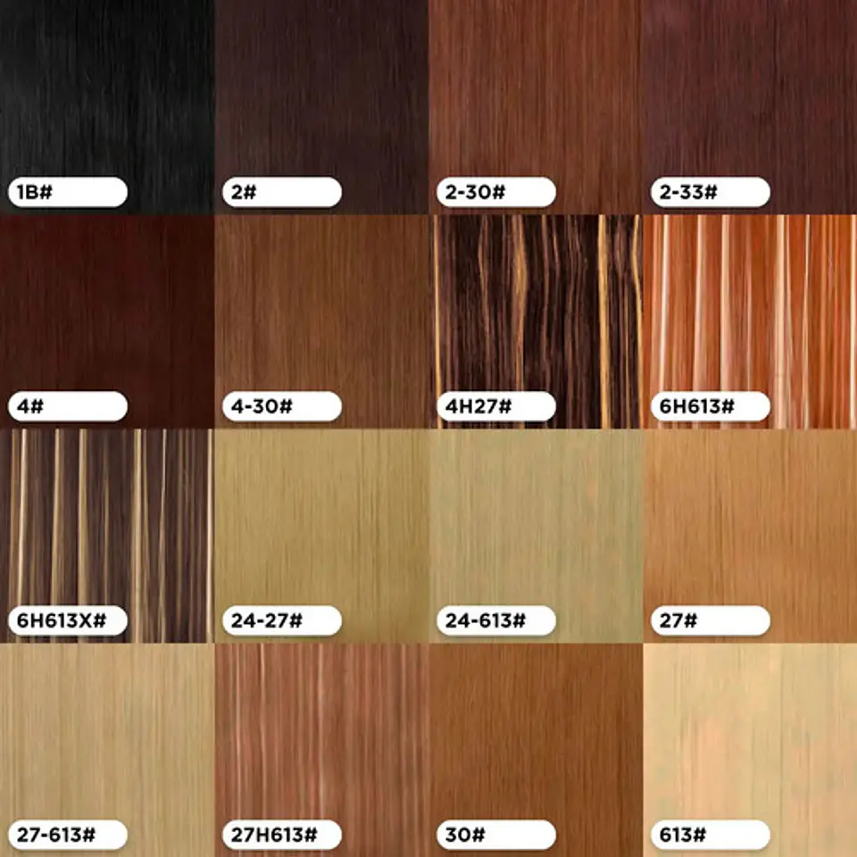 Extensión Cortinas De Pelo Simil Natural Lacio 65cm 4