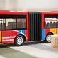 Bus Transmilenio De Juguete Articulado Luces Para Niños 28cm - Miniatura 5