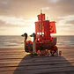 Bloques Stacko Bricks One Piece Barco Pirata 1099 Piezas - Miniatura 2