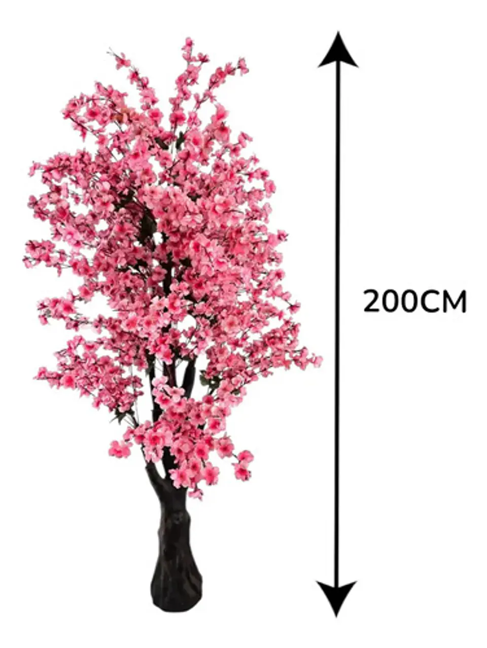 Árbol De Cerezo Flores Artificiales Rosado Decorativo Hogar Rosa Chicle 6