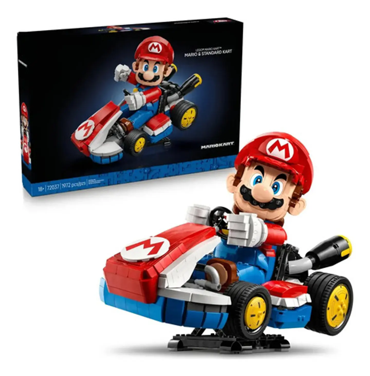 Bloques Para Armar Mario Kart Mario & Standard Kart 1972 1