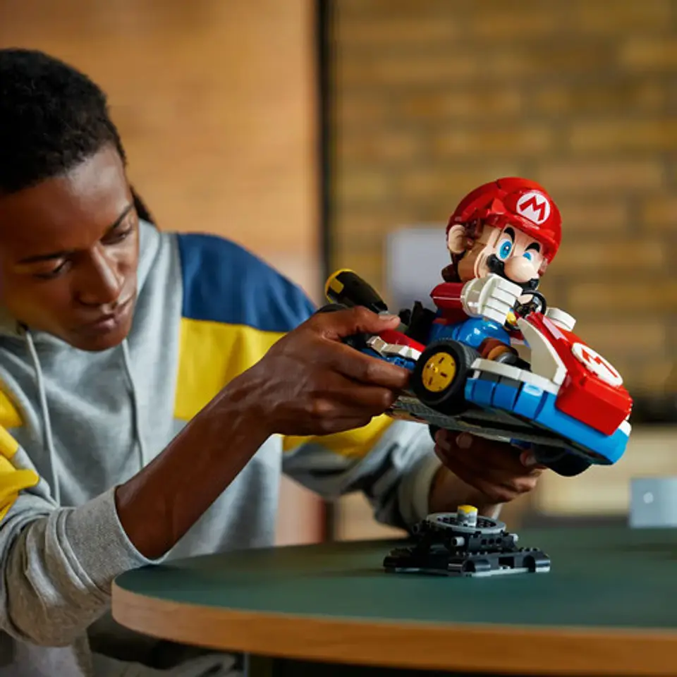 Bloques Para Armar Mario Kart Mario & Standard Kart 1972 5