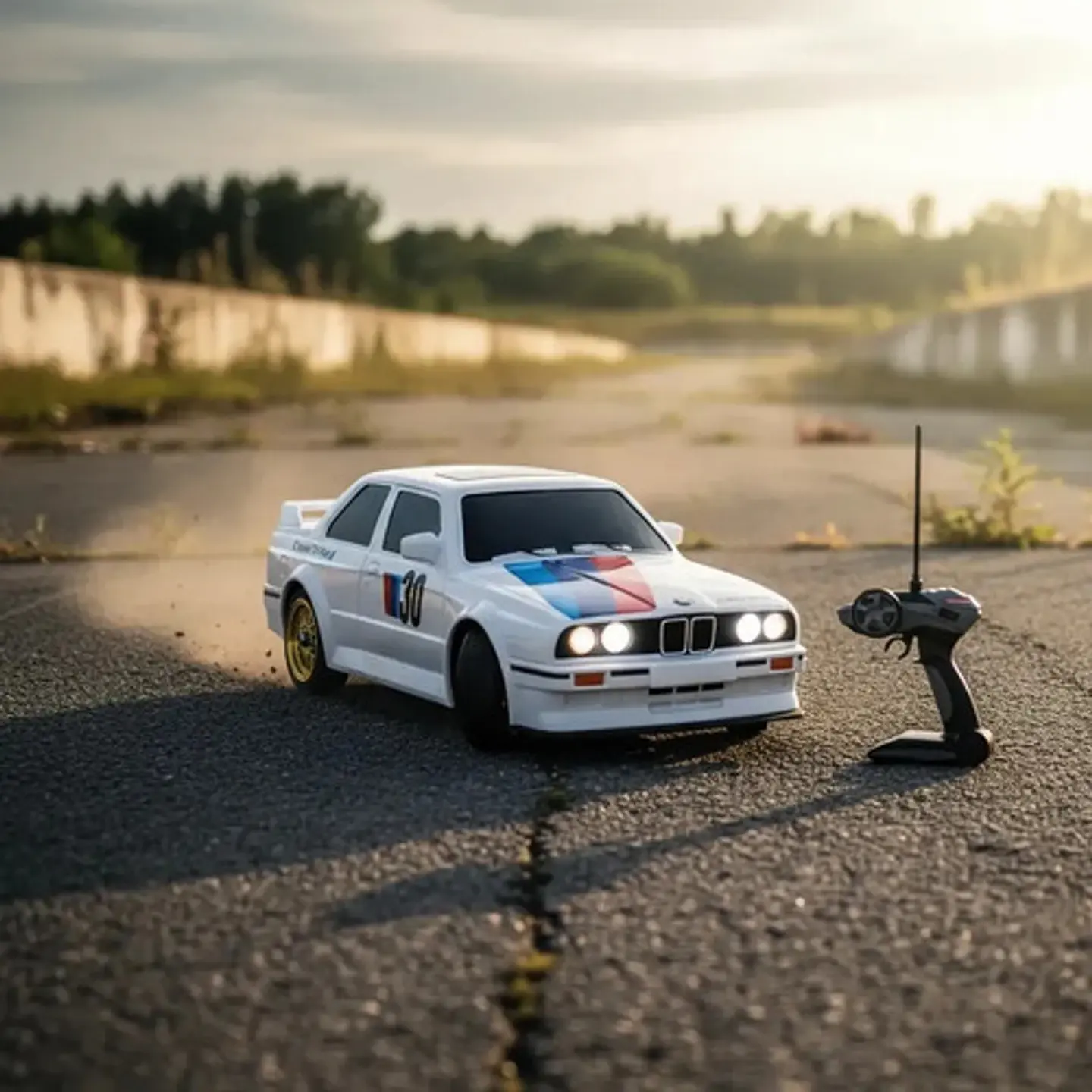 Carro Rc Drift Lujosoluces Y Sonid Con Accesorios Y Control 2