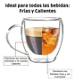 4 Tazas Café Doble Pared Borosilicato 150ml Pocillo 5onzas Color Trasparente Posillo 150ml - Miniatura 4
