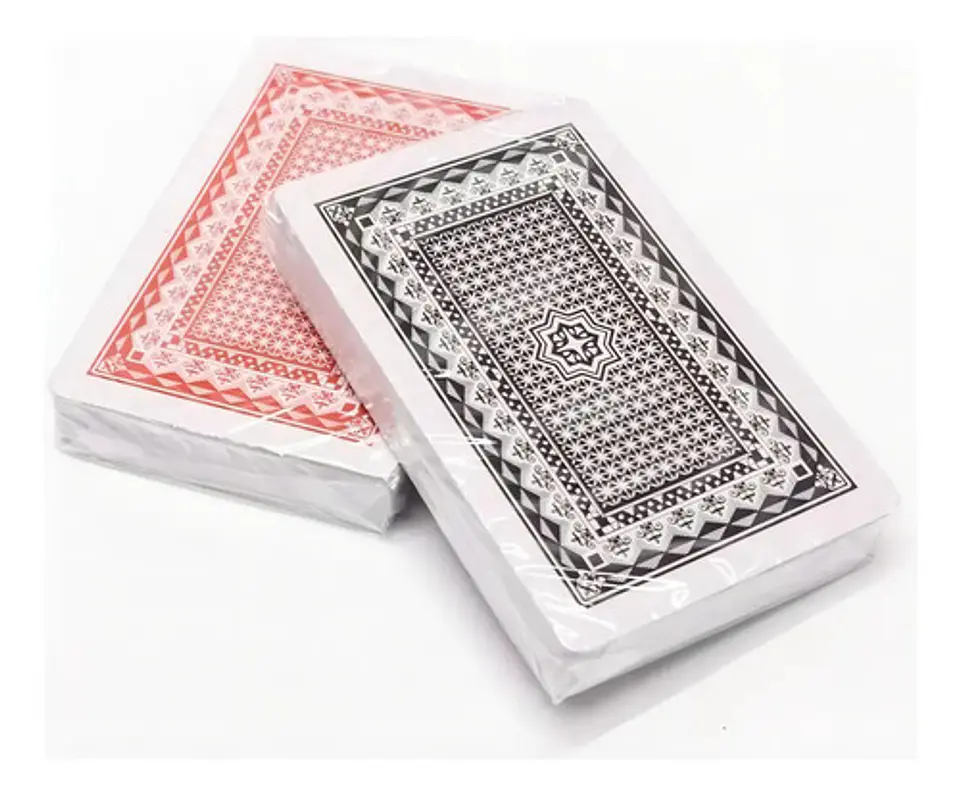 Estuche 2 Barajas Poker 100% Plástico Lavable Goldfish Resistente 8