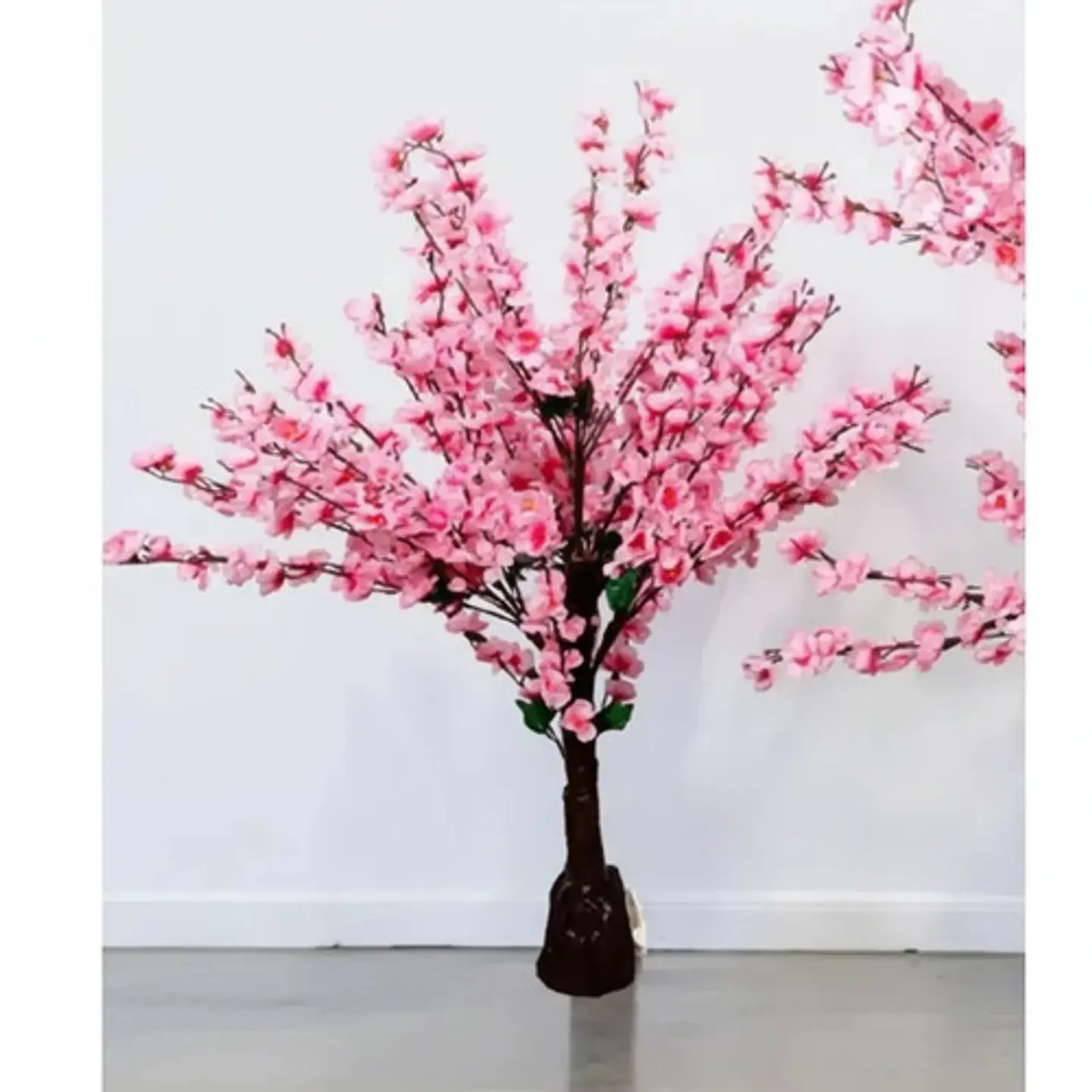 Árbol De Cerezo Flores Artificiales Rosado Decorativo Hogar 1