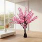 Árbol De Cerezo Flores Artificiales Rosado Decorativo Hogar - Miniatura 2