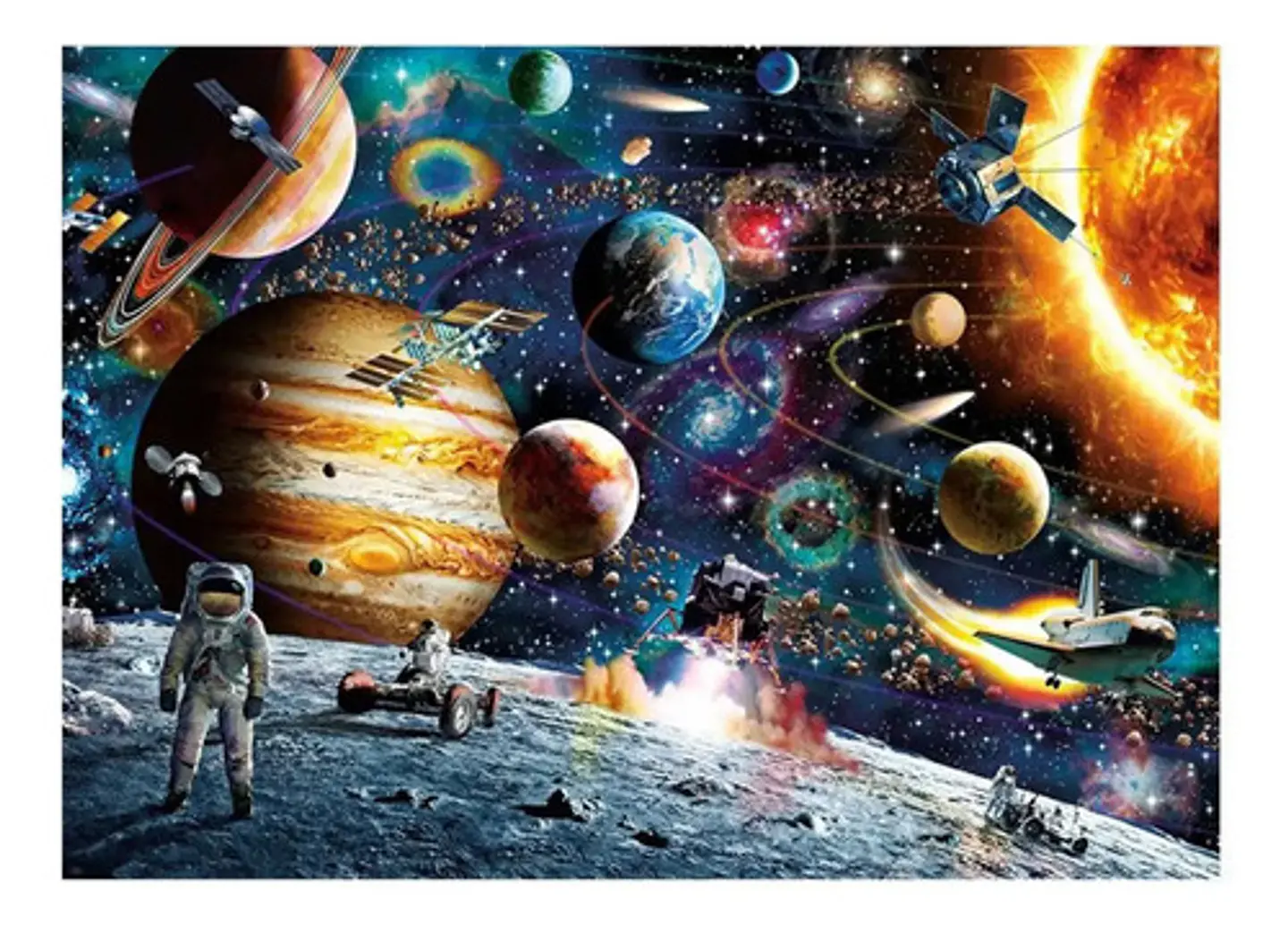 Rompecabezas 1000 Piezas Puzzle Space Traveler 50x70 Cmmarca De Tiiyee De Rompecabezas De Marco De Fotos 2