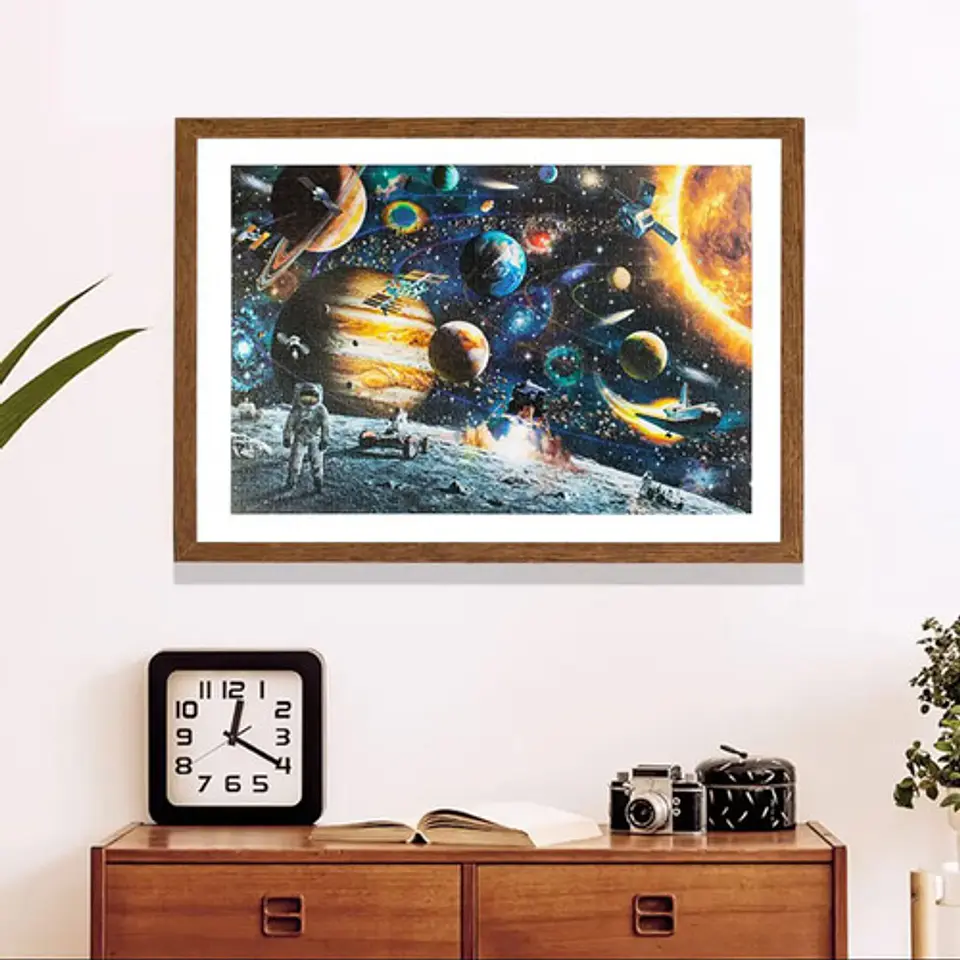 Rompecabezas 1000 Piezas Puzzle Space Traveler 50x70 Cmmarca De Tiiyee De Rompecabezas De Marco De Fotos 3