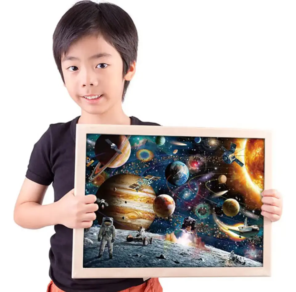 Rompecabezas 1000 Piezas Puzzle Space Traveler 50x70 Cmmarca De Tiiyee De Rompecabezas De Marco De Fotos 5