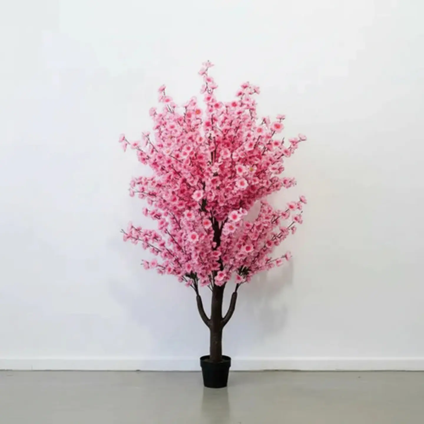 Árbol De Cerezo Flores Artificiales Rosado Decorativo Hogar 4