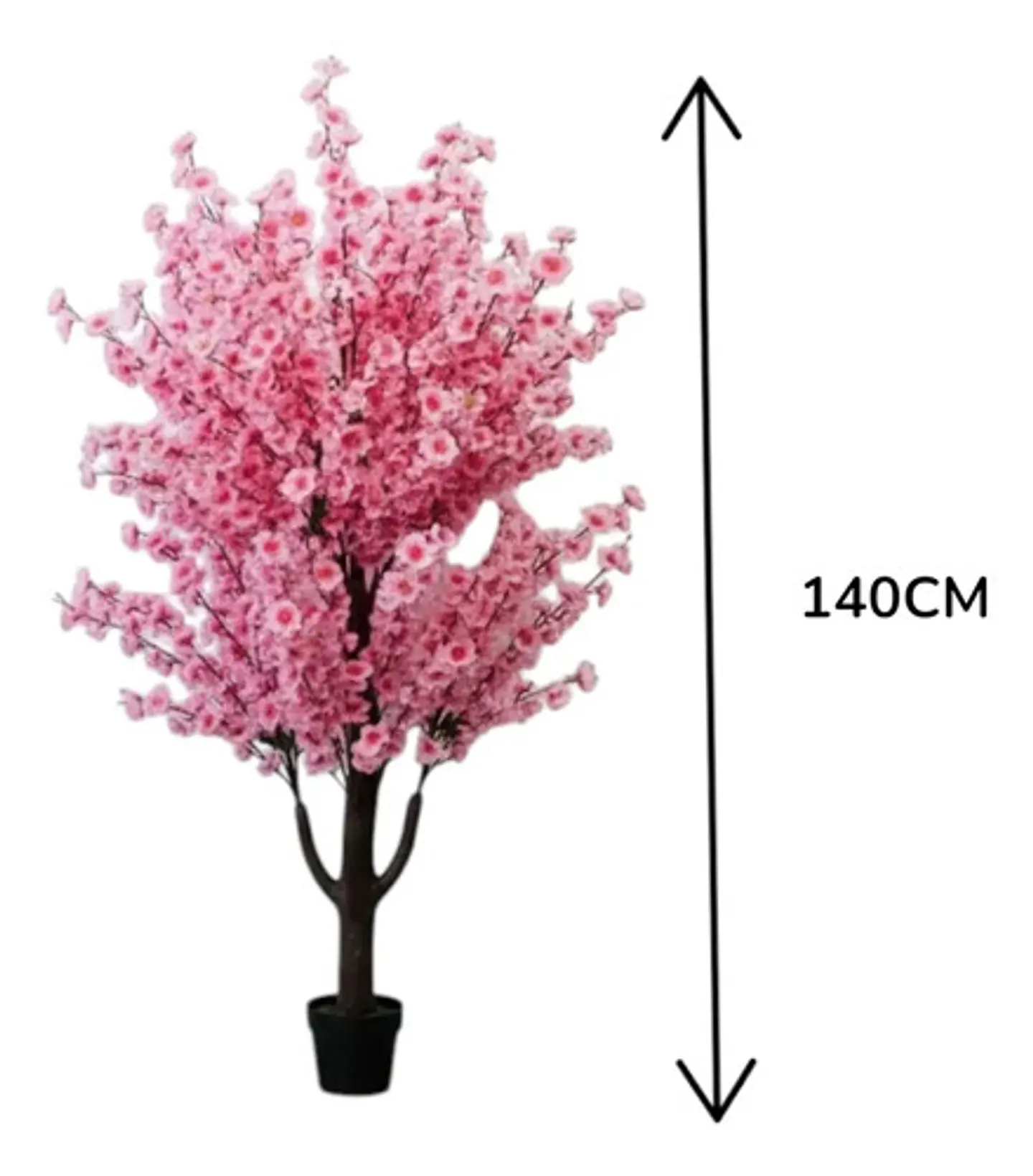 Árbol De Cerezo Flores Artificiales Rosado Decorativo Hogar 5